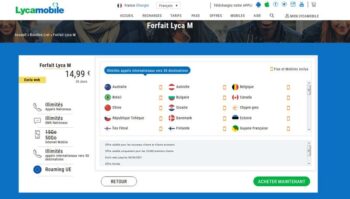 Forfait Lycamobile